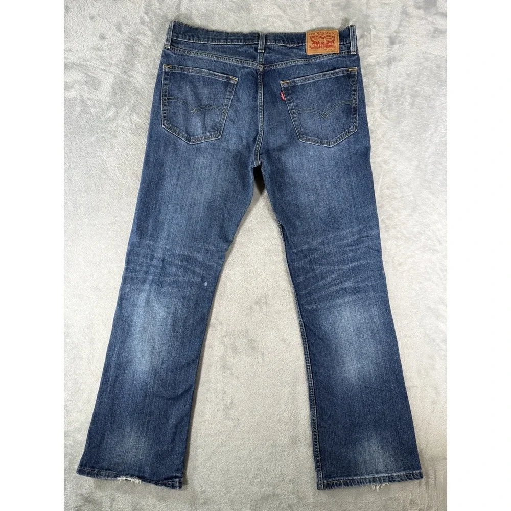 Levis 527 Jeans Men's 36x32 Blue Denim Bootcut Western